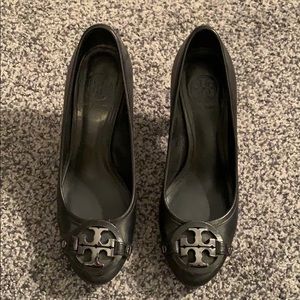 Tory Burch black heels, black size 7.5